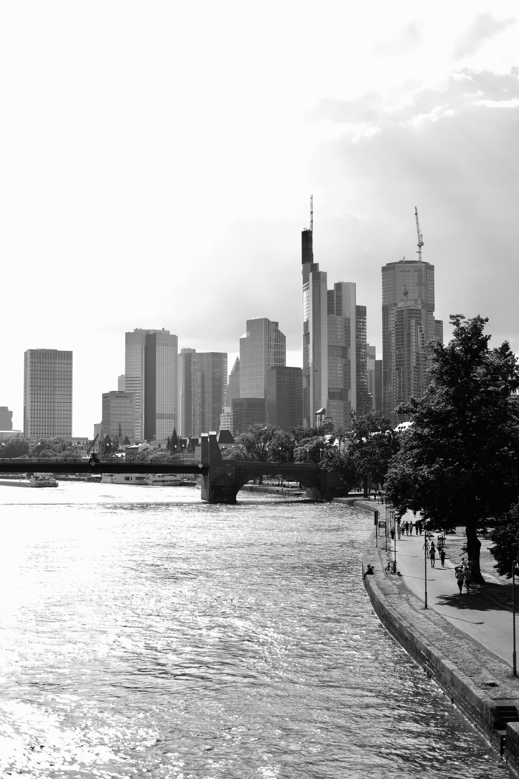 Frankfurter Skyline am Main